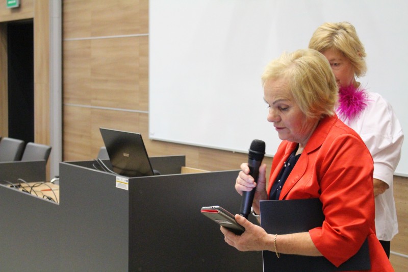 Prelekcję na jej temat sylwetki mgr Krystyny Wolskiej-Lipiec wygłosiła dr n. hum. Kazimiera Zdziebło